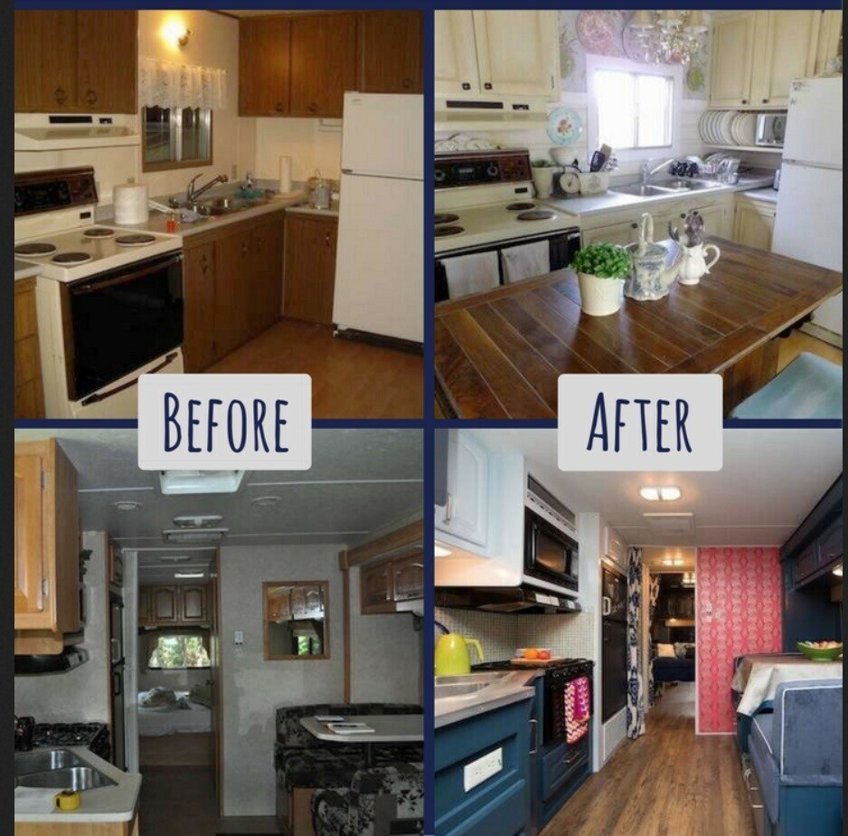 mobile home makeover before and after