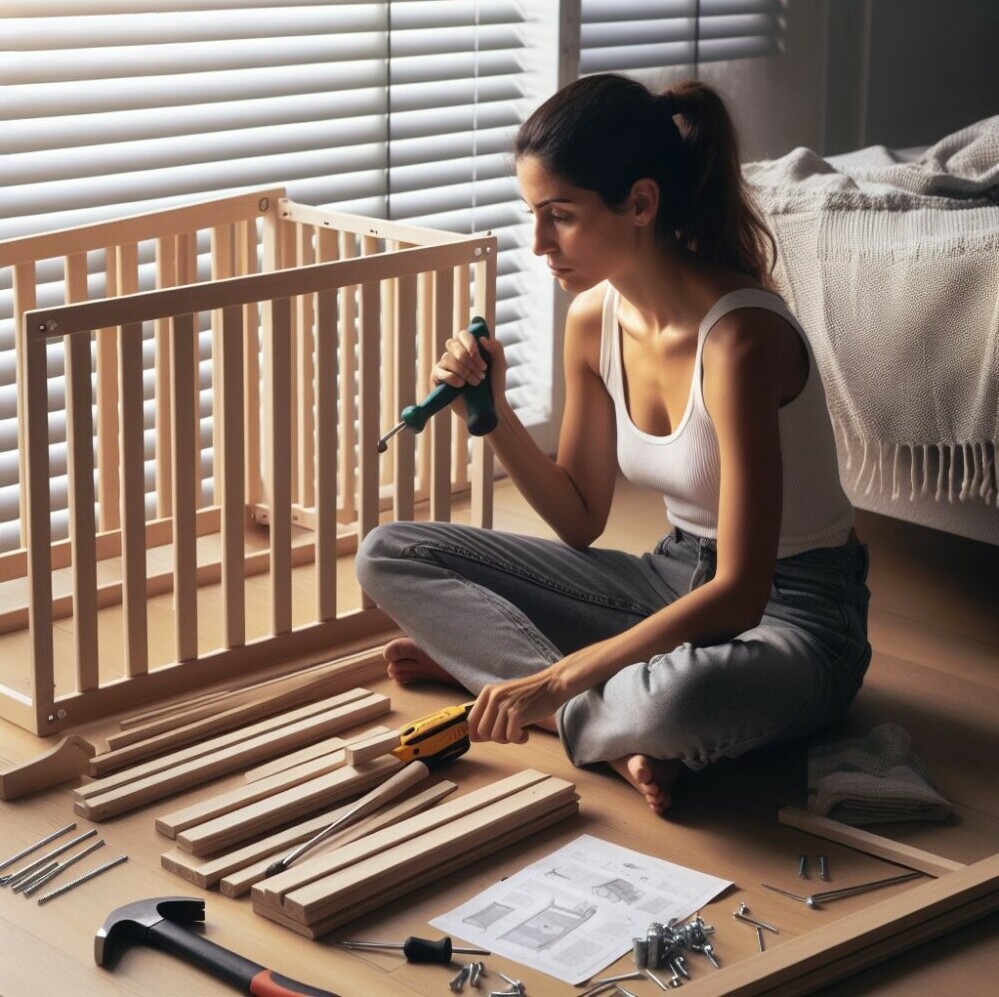 Refurbishing a baby crib